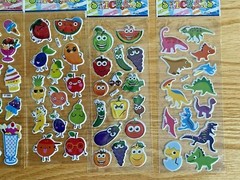 1PCS Children Cartoon Bubble Stickers 3D Motivational Stickers Toys