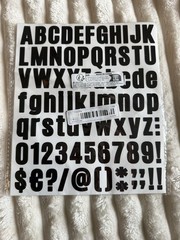 Mixed Brands Punch-out Reusable Letters & Numbers Stickers Multicolor TCR 5377