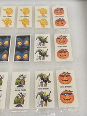 Hallmark Halloween Stick R Treats Monster Witch JOL Stickers 1983 New 21 Sheets