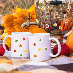 2500 Mini Fall Maple Leaves Stickers – 4 Styles, Colorful Paper Decals