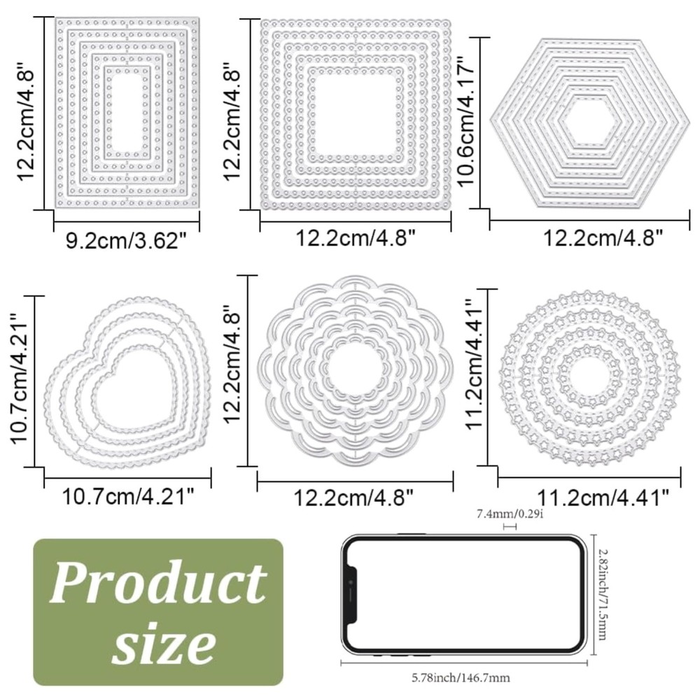 Carbon Steel Embossing Stencils – Scrapbooking Supplies