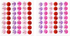 Gems Love Valentine’s Day Pretty Red Pink Purple Gem Jewel Creatology Stickers