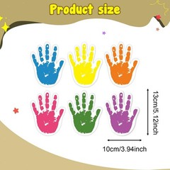 30x Colorful Hand Cutouts Handprint for Kids Teacher Student Helping Hands for
