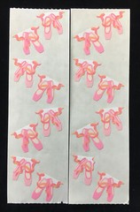 Mrs. Grossman’s BALLET SHOES Stickers. 4 Sheets. 1989. Retired. Reflections.