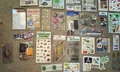 Lot of 55+ Pop Up Stickers, Rubbing, Flat Scrapbooking Travel, Food, Pirates