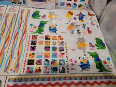 Vintage Sandylion Mrs. Grossman’s Circus Birthday Party Sticker Sheet Book Lot