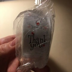 #44 New Roll Of 100 Thank You Stickers with Red Hearts for Packages