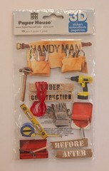 Handyman Under Construction Tools Paint Scrapbooking Stickers By Paper House