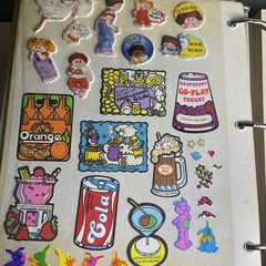 2500+ Stickers Vintage 80s Puff Scratch N Sniff Binder 48 Pages Front & Back 🔥