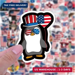 100Pcs 4th of July Stickers for Independence Day Water Bottle Sticker American F