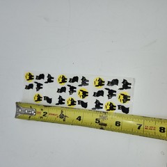 VTG Sandy Lions Sticker Pods Halloween BLACK CATS yellow moon