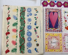 Vintage and New Stickers For Scrapbooking or Crafts 7 Pks 1 Free