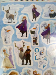 Disney Elsa Frozen 2 Stickers Kids Olaf Kid Squad Anna Sven 3 Sheets 42 ct 3+