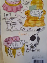 Daisy Hill Kitty Cat Stickers Sheet*Scrapbooking*Crafts*