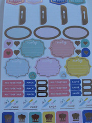 NOP RECOLLECTIONS STICKER BOOK 1030 pc Menu Wine Cooking Eating Food Chef