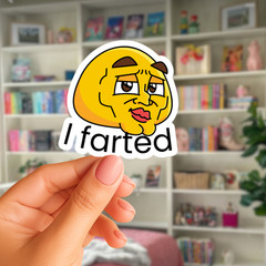 Funny Emoji Meme Sticker, Sarcastic Face Decal, Humorous Vinyl Sticker