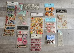 Sticker Lot Holiday Scrapbooking Stickers Thanksgiving Vday Months Jolee’s #176
