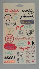 Let’s Planner stickers to do list Dead Line work weekly Nap 265024