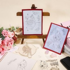 Fibonacci Texture Background Clear Stamps for Cards Making Creative Science