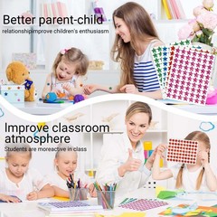 2100 Pcs Star Stickers, 30 Sheets Glitter Star Stickers for Reward Chart 10 A…