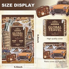 Auguro Scrapbook Stickers 300 PreCut Washi Stickers & 20 Scrapbook Papers fo…