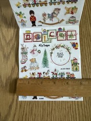 Vintage NRN Designs Babys 1st Christmas Sticker ROLL Train, Toys, Baby Stickers