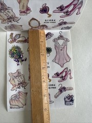 Retro Beauty Girl Sticker ROLL NRN Designs Scrapbook Stickers Shoes Accessories￼