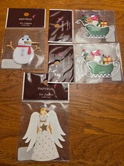 BRAND NEW RARE PAPYRUS SCRAPBOOKING EMBELISHMENTS HOLIDAY THEMED 4 PACKS