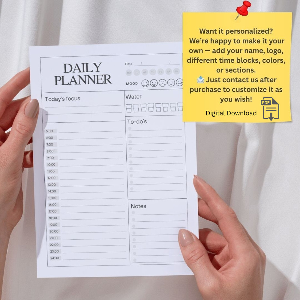 1 Dollar 1 USD Daily Planner