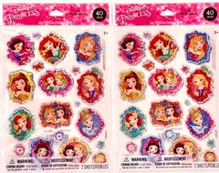 Disney Princess Epoxy Puffy Stickers Little Mermaid Belle Cinderella Snow White