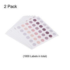 1800 Dots Washi Tape Round Coding Labels Sheet 8mm Self-Adhesive 10 Colors