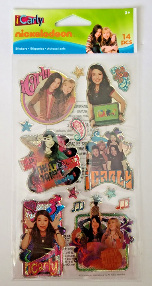 Retired 2010 EK Success Nickelodeon 3D Epoxy Stickers iCarly – 51-04047