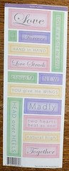 Miss Elizabeths Soul Mate Smile Love Remember Card Making Scrapbook Stickers
