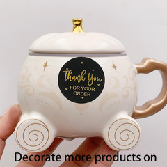 1000Pcs Thank You Stickers, 1.5 Inch, 2 Rolls, Thank You for Your Order Stickers