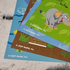 Mattel Cartoon Animal Scrapbooking Stickers Farm Jungle Marine Life Lot 4 Sheets