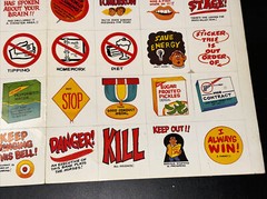 Scholastic Book Clubs 40 Sticker Sheet Set Coalgate Satire 1984 Vintage