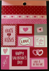 RECOLLECTIONS VALENTINE’S DAY STICKER BOOK 328 PC STICKERS 12 SHEETS ROMANCE