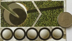 GOLF BALLS Cardstock Stickers (22pc)Scrappin’ Sports•Game•Par •Players•PGA Tours