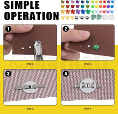 240 Sets 9 Styles Multicolor Mini Brads, Brads Paper Fasteners Split Pins Pastel