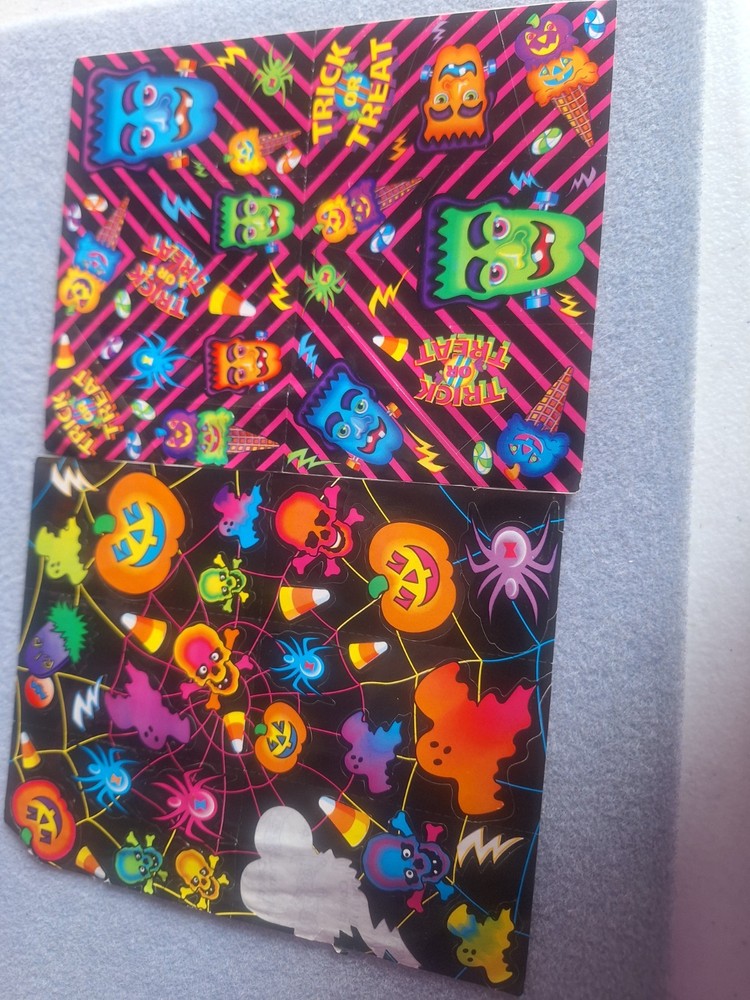 Lisa Frank VINTAGE 1980s Halloween Stickers