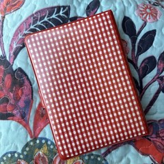 Vintage Stickopotamus Sticker Red Binder With Album Pages Zip Pouch & 19 Sheets