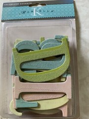MARCELLA CHIPBOARD LETTERS GLITTER LETTERS LARGE MULTI-COLOR GLITTER ALPHABET