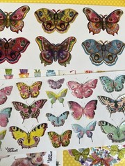 Violette Sticker Club 18 Sheets Pro Pack Sticker Sheets Butterflies Flowers