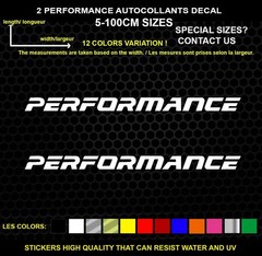 2 Performance Decorative Stickers – Vehicles & Accessories, 2 Piece Set