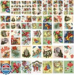 Decoupage Paper Pack (35 Sheets 6″x8″) Christmas Tree Decorations FLONZ Vinta
