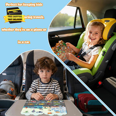 Reusable Sticker Books for Toddlers 2-4 Years – Travel Toys for Toddlers 1-3,Gif