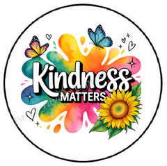 KINDNESS MATTERS SPLATTER ENVELOPE SEALS LABELS STICKERS PARTY FAVORS