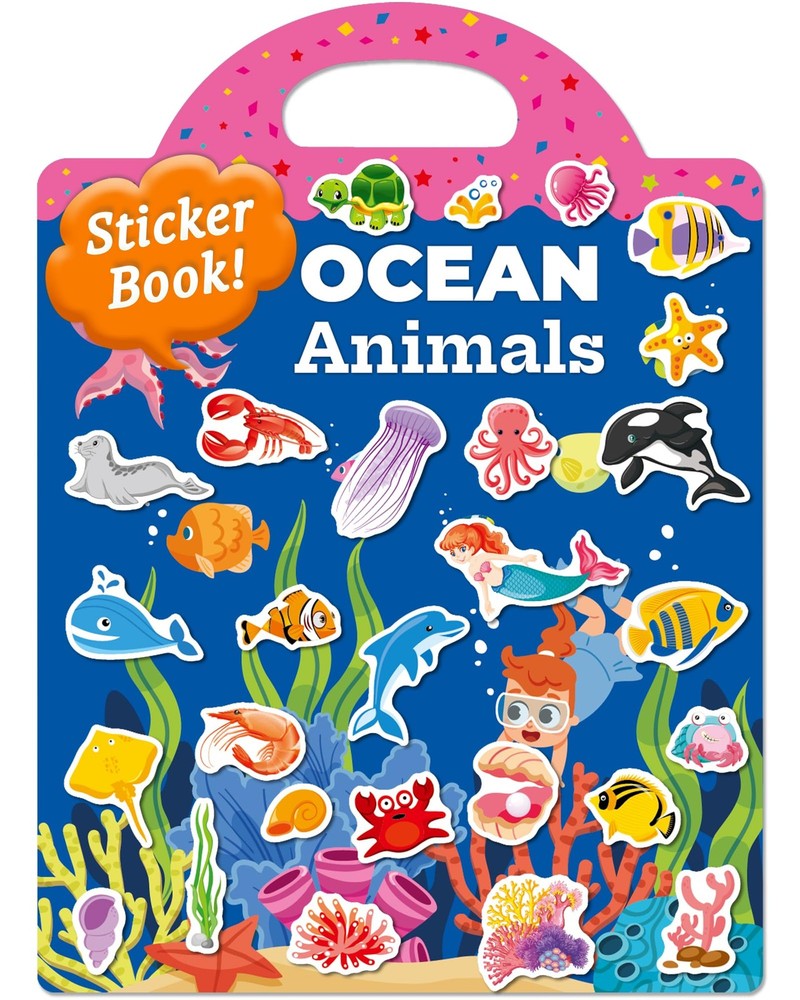 Toddler & Kids Reusable Sticker Book & Stickers – Travel Craft Fun Activity Gift