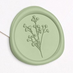 Wax Seal Stickers – Baby’s Breath Wedding Invitation Envelope Seal Stickers, …