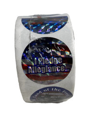 USA Red White Blue Halogram Sticker Rolls 3 Sealed
